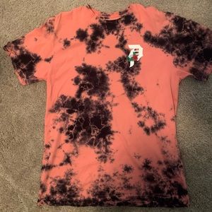 Primitive tie die with rose tee